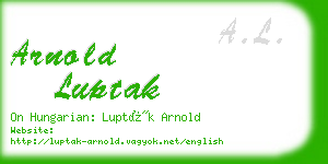 arnold luptak business card